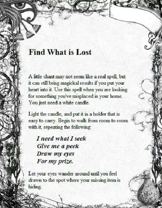 lost magic spell list